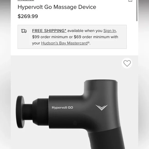 Hyperice
Hypervolt Go Massage Device - Picture 1 of 4